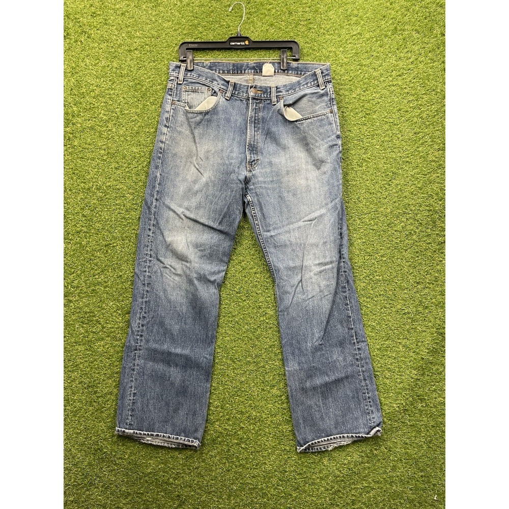 Gap 1969 Jeans Mens 38x32 Low Rise Bootcut Dark Denim Workwear Casual Y2K 90s